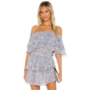 MISA Los Angeles Kailey Off The Shoulder Mini Dress